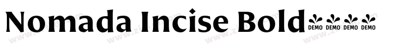 Nomada Incise Bold字体转换 Nomada Incise Bold字体转换